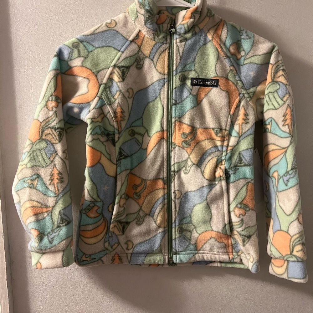 Columbia Colorful Patterned Fleece Jacket